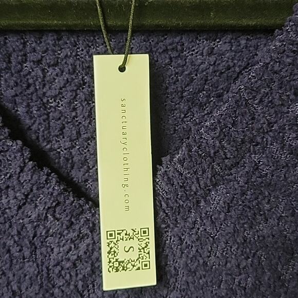 Sanctuary V Neck Knit Sweater Dark Grape Womens Size Medium NWT - Picture 5 of 12